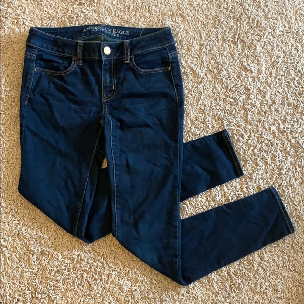 american eagle dark wash jeans